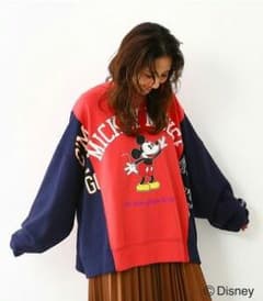☆新品☆ ロデオクラウンズ  リメイクビッグスウェット ミッキーのサムネイル