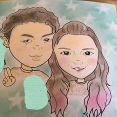 カップルでも♡似顔絵オーダーのサムネイル