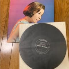 レコード　森進一／青江三奈　夜の恍惚とため息と　LP盤のサムネイル
