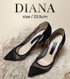 DIANA ダイアナ パンプス ハイヒール ブラック 23.5cm 美脚 - メルカリ