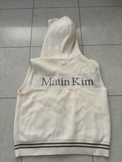 Matin Kim ニットベスト フード付き ジップアップのサムネイル
