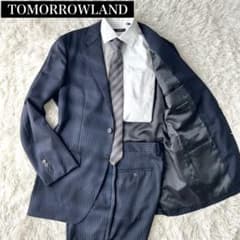 23AW✨　美品　2XL相当　トゥモローランド　セットアップ　スーツ　ネイビー 23AW✨ 美品 2XL相当 トゥモローランド セットアップ スーツ ネイビー