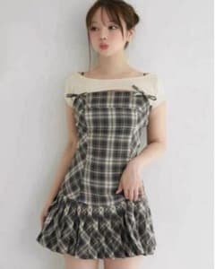 Karen check mini dress コンビニ、ATM支払い❌ Karen check mini dress コンビニ、ATM支払い❌