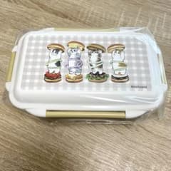 新品未使用 モフサンド ランチボックス ハンバーガーにゃん 弁当箱 ねこ 猫