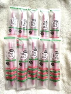 Kids Shu Shu 歯ブラシ 10本セット（ピンク）のサムネイル
