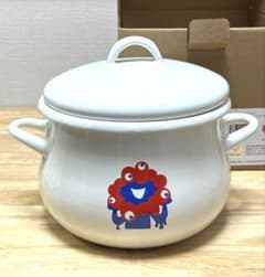 新品】EXPO2025 ミャクミャク ホーロー 両手鍋16cm シンプル 万博