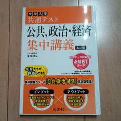 大学入学共通テスト 公共、政治・経済 集中講義 五訂版のサムネイル