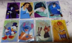 【未開封】ディズニー キャラクターズ ウエハース カード 8枚セット