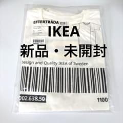 新品未開封　IKEA EFTERTRÄDA Tシャツ L/XL ホワイト ロゴTのサムネイル