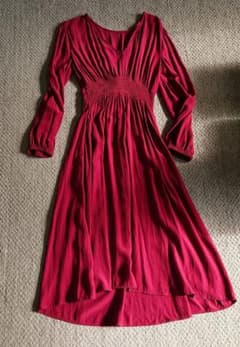 ZARA ザラ ワンピース xs ボルドー H&M ファンの方にもお薦めです。のサムネイル