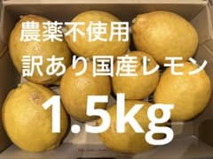 ば*ん様 訳あり　国産レモン　農薬不使用　1.5kgのサムネイル