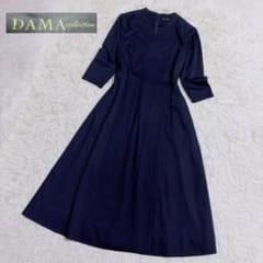 美品✨ダーマコレクション 近年モデル シルクカシュクールワンピース M ダーマコレクション DAMA ワンピース 洗える カシュクール ロング M