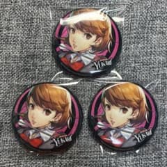 ペルソナ5 P5X ペルソナ3 中国限定 グリッター缶バッジ 3点 岳羽ゆかり