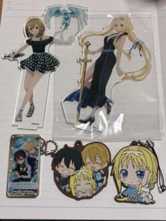 ソードアートオンライン アクキーセット sao シリカ アリス キリト 限定のサムネイル