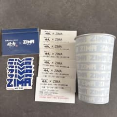 煙力×ZIMA ドリンク券7枚＋カップ＋ステッカーセット＋付箋のサムネイル