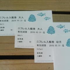 ニフレル入場券　(大人2枚&幼児1枚)のサムネイル