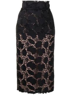 新品】N°21 定価99500レースペンシルスカート 試着のみ 黒レース 
