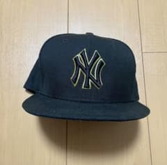 NEW ERA 59FIFTY NY ヤンキース キャップ ブラック×ゴールド