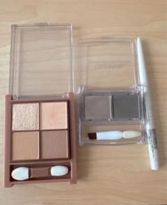 Cezanne Eyeshadow 03 Powdery Eyebrow P1 Eyebrow Brown Set