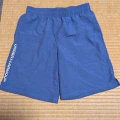 美品☆女児160センチ【UNDER ARMOUR】ハーフパンツ紫のサムネイル