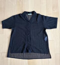 メッシュ ブラック シャツ 半袖のサムネイル