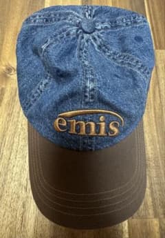 emis エミス キャップ デニム ブラウン