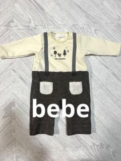 【美品】bebe サスペンダー風ロンパースのサムネイル