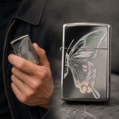ZIPPO バタフライ 蝶 オイルライター 04年製 906 - メルカリ