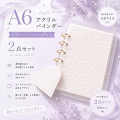 A6 アクリルバインダー 単品 バインダー貯金 家計管理 saving クリア