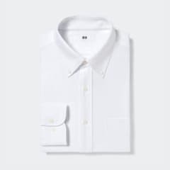 ノンアイロンジャージーシャツ　長袖　ワイシャツ　ユニクロ　UNIQLO Mサイズのサムネイル
