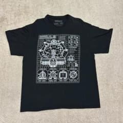 希少2XL！タートルズ テクノドローム 設計図 Tシャツ 紺 クランゲ TMNTのサムネイル