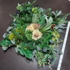 ハンドメイド フラワーリース ボタニカルのサムネイル