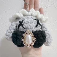 ハンドメイド編み物あみぐるみうさぎチャームウィッシュコア平成女児