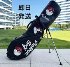キャディーバッグ 黒 マルボンゴルフ MALBON GOLF スタンド - メルカリ