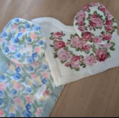 トイレマット トイレカバー セット 薔薇 ローズ 花 チューリップのサムネイル