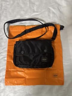 美品 巾着袋付き PORTER タンカー ミニショルダーS ブラック 2way