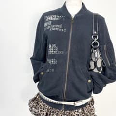 y2k❤️00s HYSTERIC GLAMOUR ロゴ グラフィック ブルゾン - メルカリ