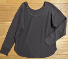 SENSE OF PLACE ワッフルカットソー　グレー