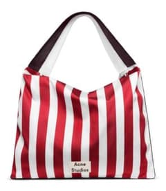 Acne Studios 赤/白ストライプ ショルダーバッグ - メルカリ