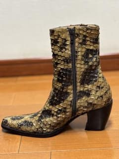 SARTORE サルトル ブーツ 37 本革 パイソン柄 イタリア製のサムネイル