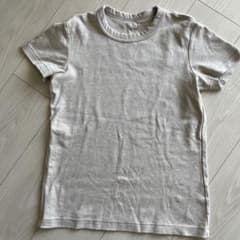 UNIQLO UクルーネックTシャツ Mサイズ ベージュ　1度着用のみのサムネイル