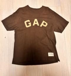 【GAP】ギャップ ヘビーウェイト Tシャツ ブラウン Mサイズ 厚手 ロゴTのサムネイル