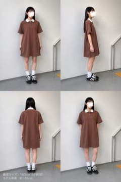 ポロワンピース ブラウン 160cmのサムネイル