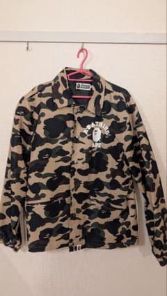 A BATHING APE カモフラージュ コーチジャケット ナイロン - メルカリ
