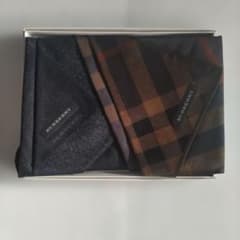 BURBERRY　 ハンカチ セット　茶系　パープル系