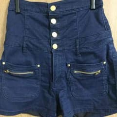 ハイウエストショートパンツ （デニム生地）のサムネイル