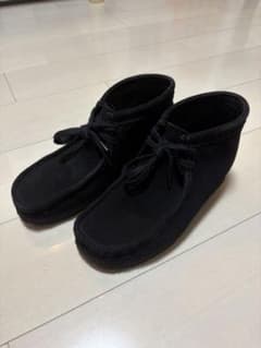 Clarks Originals ワラビーブーツ ブラックスエード 25.5cmのサムネイル