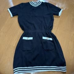 Rady バイカラー ニットワンピース 半袖のサムネイル