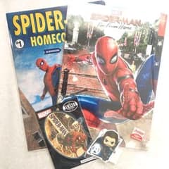 MCU 스파이더 맨 마블 클리어 파일 소품 세트