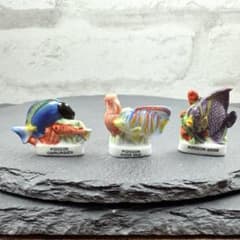 フランスアンティーク　フェーブ　動物、魚柄　7個セット フランスアンティーク フェーブ 動物、魚柄 7個セットの通販はau PAY